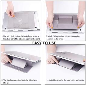 img 2 attached to Invisible Lightweight Portable Adhesive Compatible Laptop Accessories