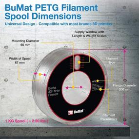 img 1 attached to BUMAT PETG 3D Printer Filament Additive Manufacturing Products