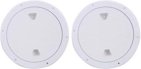 img 4 attached to 🚤 Enhance Your Boat's Safety and Convenience with Amarine Made 2 Pack of Non Slip Inspection Hatches, Featuring Detachable Covers and Easy Installation on Deck Plates