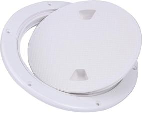 img 3 attached to 🚤 Enhance Your Boat's Safety and Convenience with Amarine Made 2 Pack of Non Slip Inspection Hatches, Featuring Detachable Covers and Easy Installation on Deck Plates