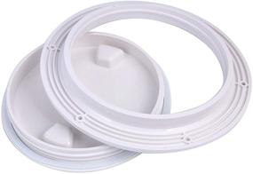 img 1 attached to 🚤 Enhance Your Boat's Safety and Convenience with Amarine Made 2 Pack of Non Slip Inspection Hatches, Featuring Detachable Covers and Easy Installation on Deck Plates