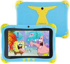 img 4 attached to 📱 Tokecy Kids Tablet: 8 Inch Android 11 Tablet for Children with IWAWA Parental Control, Educational Games, and Dual Camera - Blue