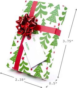 img 2 attached to 🎁 Hallmark Christmas Gift Card Holders with Bows and Gift Tags (Pack of 3: Trees, Peppermints, Happy Holidays) - Red Bow" - Improved SEO-friendly product name