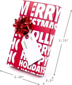 img 1 attached to 🎁 Hallmark Christmas Gift Card Holders with Bows and Gift Tags (Pack of 3: Trees, Peppermints, Happy Holidays) - Red Bow" - Improved SEO-friendly product name