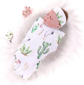 img 1 attached to 👶 PROBABY Newborn Headband Receiving Blankets: Perfect picks for your Kids' Home Store!