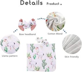 img 2 attached to 👶 PROBABY Newborn Headband Receiving Blankets: Perfect picks for your Kids' Home Store!