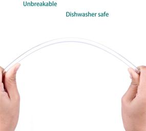 img 1 attached to Dakoufish 13 Inch Clear Tritan Straws: Extra Long, 🥤 Reusable, Perfect for 32-100 OZ Bottles - 12pk + Cleaning Brush