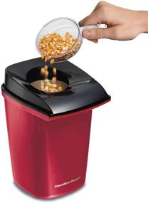 img 3 attached to Hamilton Beach Electric Hot Air Popcorn Popper, Healthy Snack Maker, Up to 18 Cups, Red (73400)