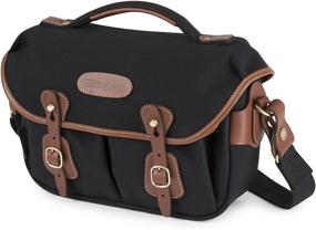 img 4 attached to Стильная и функциональная: сумка для камеры Billingham Hadley Small Pro из черного холста/коричневой кожи.