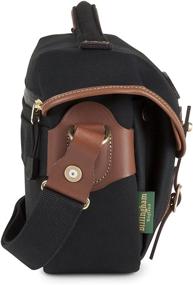 img 1 attached to Стильная и функциональная: сумка для камеры Billingham Hadley Small Pro из черного холста/коричневой кожи.