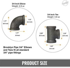 img 3 attached to Фитинги для труб Brooklyn Pipe Elbows со значительной ценностью.