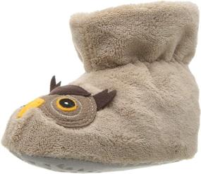 img 4 attached to 🐿️ Cute and Cozy Acorn Easy Critter Kids Bootie Slipper - Perfect for Little Feet!