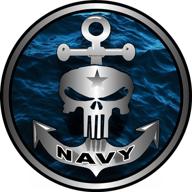 наклейка prosticker military skull anchor sticker логотип