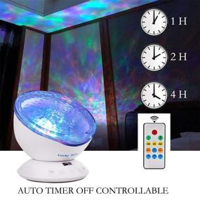 img 3 attached to 🌊 Ocean Wave Night Light Projector with Music Player - Romantic Color Changing LED Party Decorations Projection Lamps Mood Lighting for Living Room Bedroom (White)