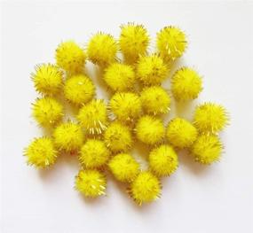 img 1 attached to YYCRAFT 200Pcs Glitter Sparkle Balls Yellow