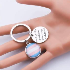 img 1 attached to UJIMS Transgender Pride Keychain: Celebrate Unbreakable Bonds of Friendship