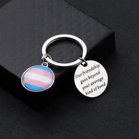 img 2 attached to UJIMS Transgender Pride Keychain: Celebrate Unbreakable Bonds of Friendship