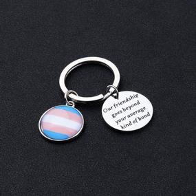 img 3 attached to UJIMS Transgender Pride Keychain: Celebrate Unbreakable Bonds of Friendship