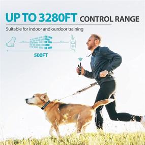 img 1 attached to P4WS FURALL Dog Training Collar with Remote - Shock Collar, Waterproof & Dustproof E Collar with LED, Vibration, Beep, Static Shock Modes - 3280 Ft Control Range