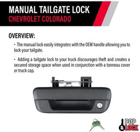 img 2 attached to 🔒 Улучшенный замок Pop & Lock PL1700 для задней двери для Chevy Colorado и GMC Canyon