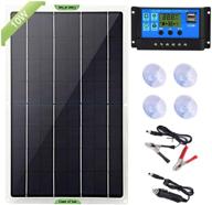 🌞 dongzhur 10w 12v monocrystalline solar panel kit for rv marine boat off grid system – battery charger & maintainer with 10a charge controller + extension cable – 18v dc output for portable cell phone charging logo