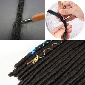 img 1 attached to Dreadlock Crochet Hook Set with Hair Rings: 12PCS Hooks 💇 + 40PCS Hair Rings for Stylish Crochet Braids & Hair Decorations