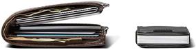 img 1 attached to 💼 Efficient Wally Micro Reversible Wallet with Pull Tab: Men's Must-Have Accessory for Wallets, Card Cases & Money Organizers