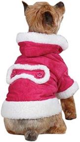 img 4 attached to 🐶 Stylish and Cozy X-Large Dog Hooded Sherpa Jacket in Raspberry - East Side Collection ZM3945 24 75