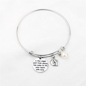 img 3 attached to Gzrlyf New Mommy Bracelet - New Mom Jewelry for Pregnancy & Birth Bliss - Thoughtful Gifts for Mommy-to-Be - A Precious Angel Sent from Above to Overflow Your Heart with Love