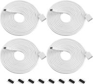 yiliaw 4 pack 2m rgb extension cable kit with 8 🔌 pack 4 male pin connector for smd 5050 3528 led strip light логотип