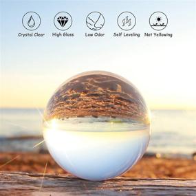 img 1 attached to 💎 Crystal Clear Epoxy Resin Kit-32oz: No Yellowing, No Bubbles, Self-Leveling - Ideal for DIY Jewelry Making, Art Resin Casting & Coating (32oz)