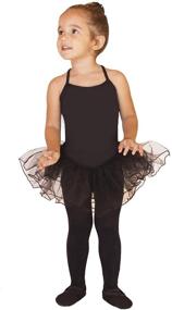 img 4 attached to Skirted Spaghetti Straps Leotard Dress for Girls - Stylish Girls' Clothing