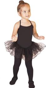 img 2 attached to Skirted Spaghetti Straps Leotard Dress for Girls - Stylish Girls' Clothing
