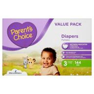parents choice disposable diapers count logo