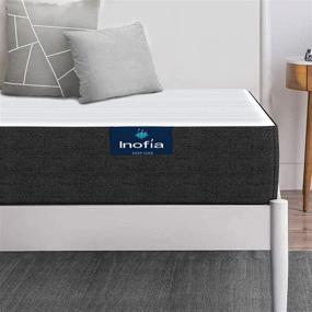 img 1 attached to 6 Inch Full Mattress - Inofia Memory Foam Mattress Made in USA | Pressure Relieving, Ergonomic Support | Medium Firmness, CertiPUR-US Certified | 100-Night Trial, No-Risk