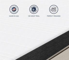 img 2 attached to 6 Inch Full Mattress - Inofia Memory Foam Mattress Made in USA | Pressure Relieving, Ergonomic Support | Medium Firmness, CertiPUR-US Certified | 100-Night Trial, No-Risk