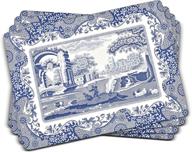 spode blue italian placemats set logo