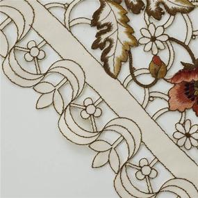 img 1 attached to 🌸 Refine Your Table Setting with BeautiLife Embroidered Cutwork Rectangular Tablecloth