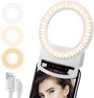 💡 повысьте качество своего селфи с помощью moleve selfie ring light - 56 светодиодов, 3 режима, перезаряжаемый, идеально подходит для макияжа, фотографий и видео. логотип