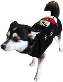 img 3 attached to 🎅 NACOCO Dog Sweater with Ball - Christmas Snowman Knitted Sweaters for Cat and Puppy - Perfect Holiday Party Attire