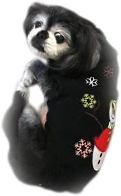 img 1 attached to 🎅 NACOCO Dog Sweater with Ball - Christmas Snowman Knitted Sweaters for Cat and Puppy - Perfect Holiday Party Attire