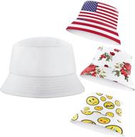 🎣 sokeeno 3-piece blank sublimation fisherman hat pack: create your own personalized logo for fishing & travel logo