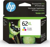 hp 62xl tri-color high-yield ink, compatible with hp envy 5540, 5640, 5660, 7640 series, hp officejet 5740, 8040 series, hp officejet mobile 200, 250 series, instant ink eligible, c2p07an logo