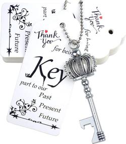 img 4 attached to 🔑 Aokbean Vintage Skeleton Keychain: Unique Wedding Tabletop Food Service Equipment & Supplies