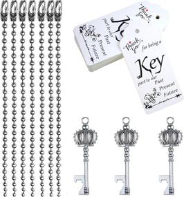 img 3 attached to 🔑 Aokbean Vintage Skeleton Keychain: Unique Wedding Tabletop Food Service Equipment & Supplies