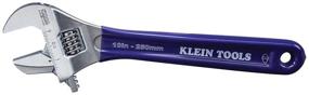 img 4 attached to Ключ-трубный ключ и регулируемый ключ Klein Tools D86930 - 2 в 1 с дополнительно широкой планкой 1-1 / 2 дюйма, размером 10 дюймов, синий