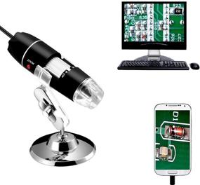 img 4 attached to 🔬 Jiusion 40-1000x USB 2.0 Digital Microscope with 8 LED, OTG Adapter and Metal Stand - Mac, Windows 7/8/10, Android, Linux Compatible