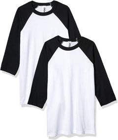 img 2 attached to Marky Apparel 4 Sleeve Baseball T Shirt 2 Boys' Clothing and Tops, Tees & Shirts