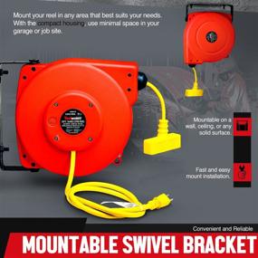 img 1 attached to 🔌 16AWG Heavy Duty Extension Cord - Triple Outlet by REELWORKS