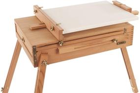 img 1 attached to 🖌️ Mabef Sketch Box Easel (MBM-22): Natural Beauty for Artists on-the-go!